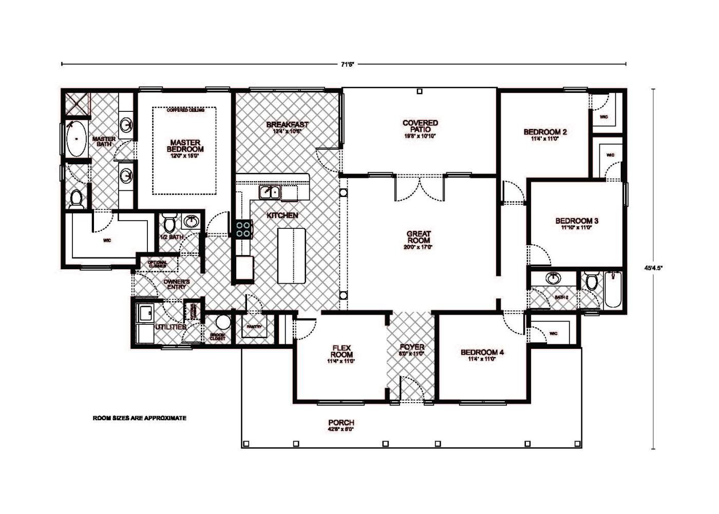 Leyland B - Custom Home Floor Plan