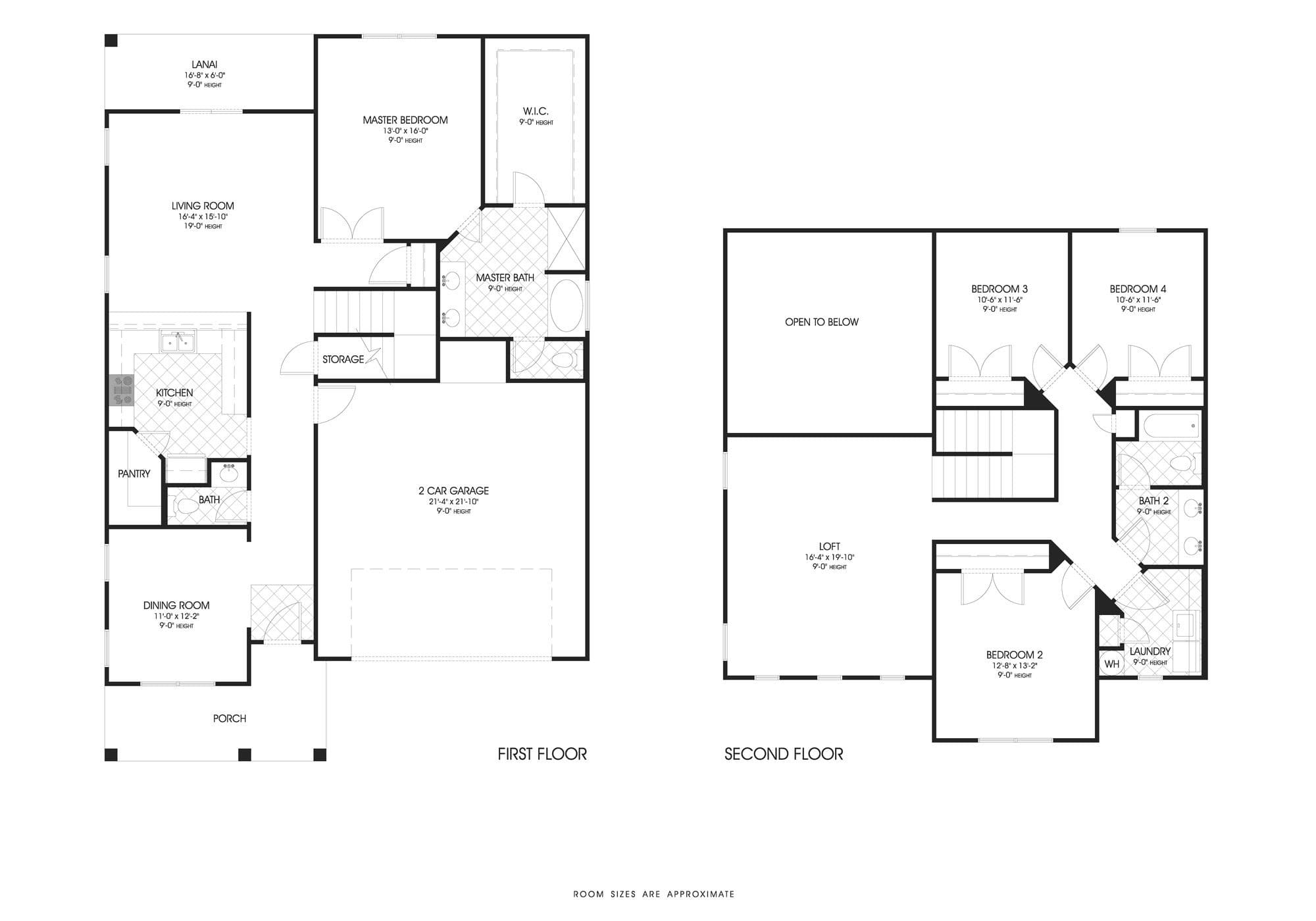 Seymour A - Custom Home Floor Plan