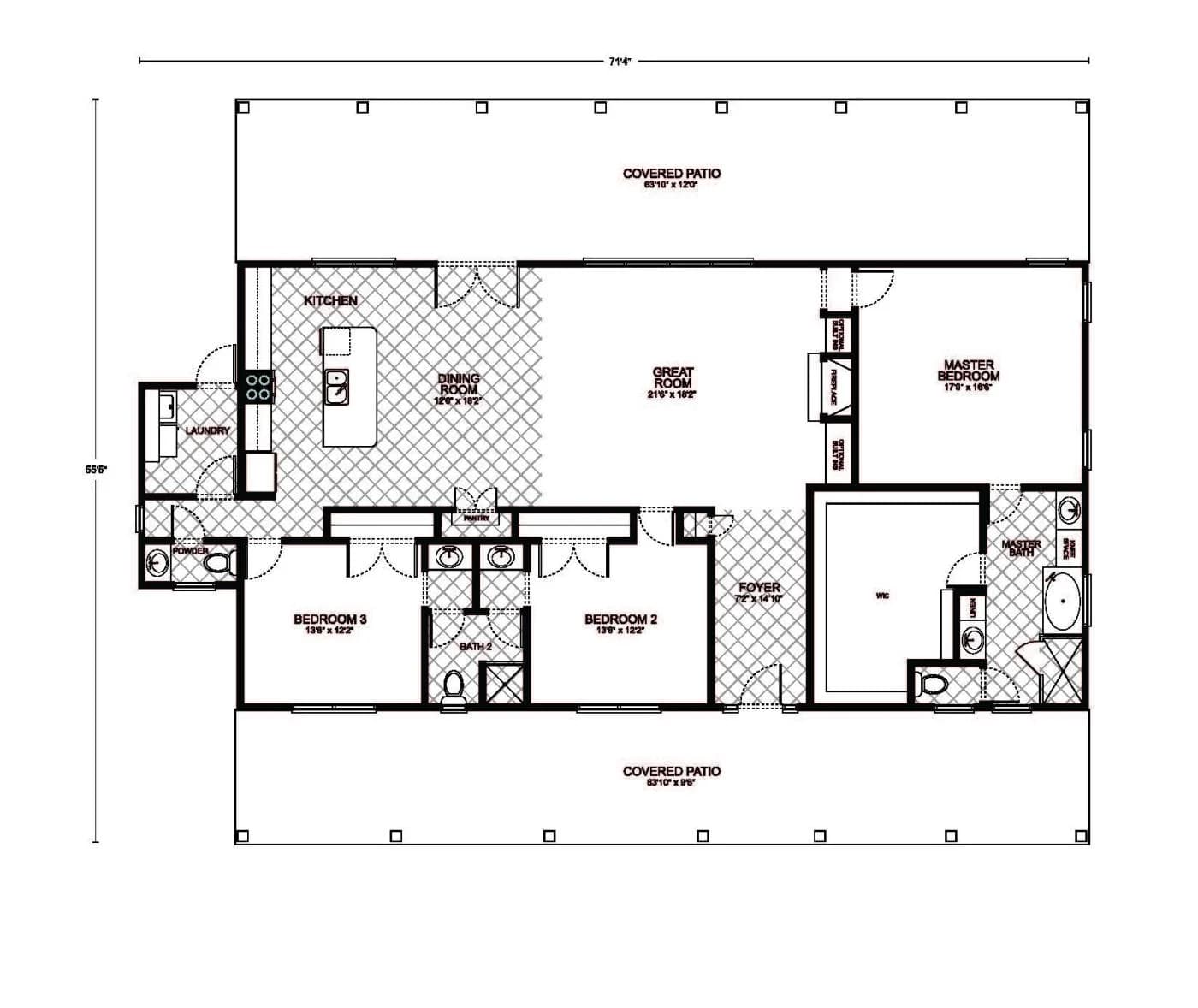 Bartlett - Custom Home Floor Plan