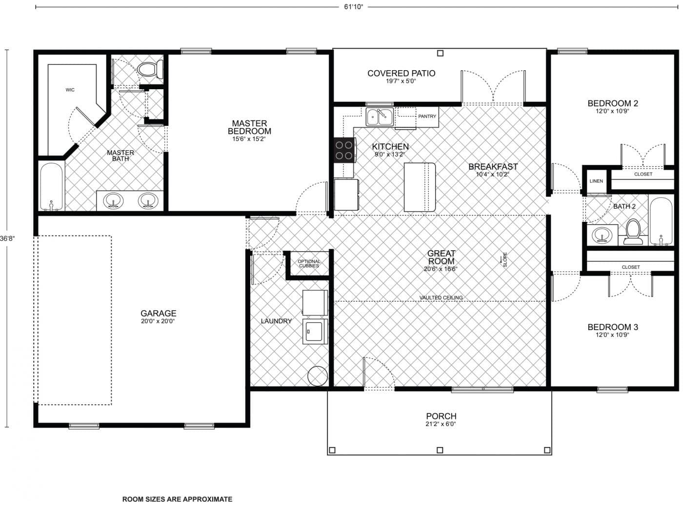 Lindale - Custom Home Floor Plan