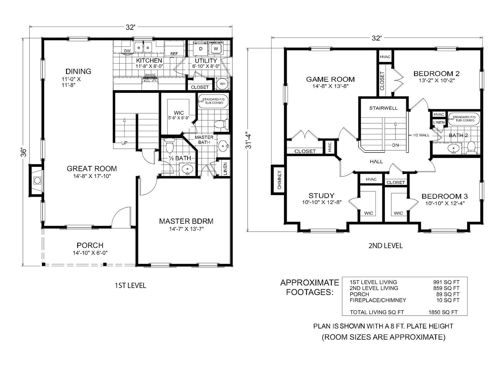 Kingsville - Custom Home Floor Plan
