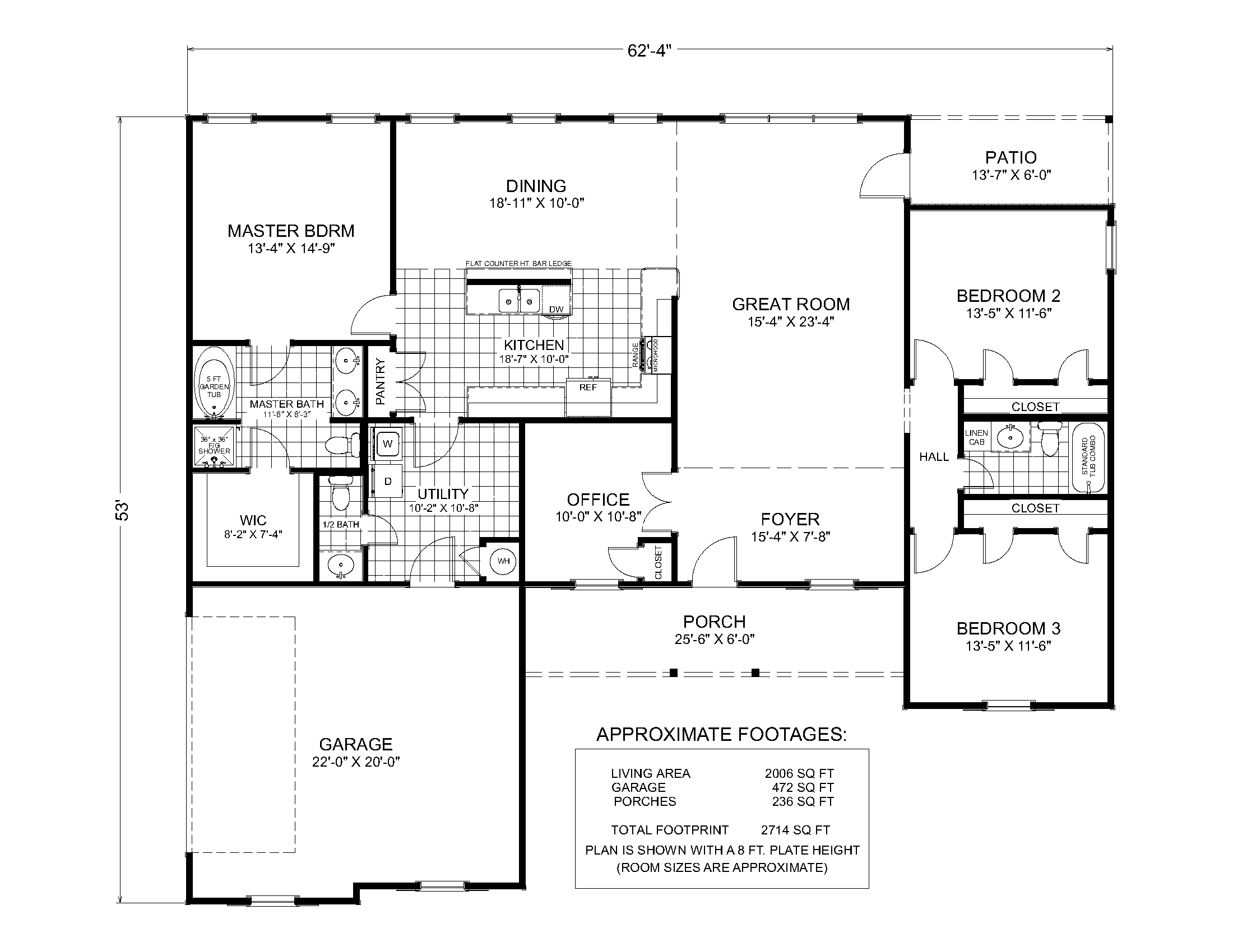 Ferndale - Custom Home Floor Plan