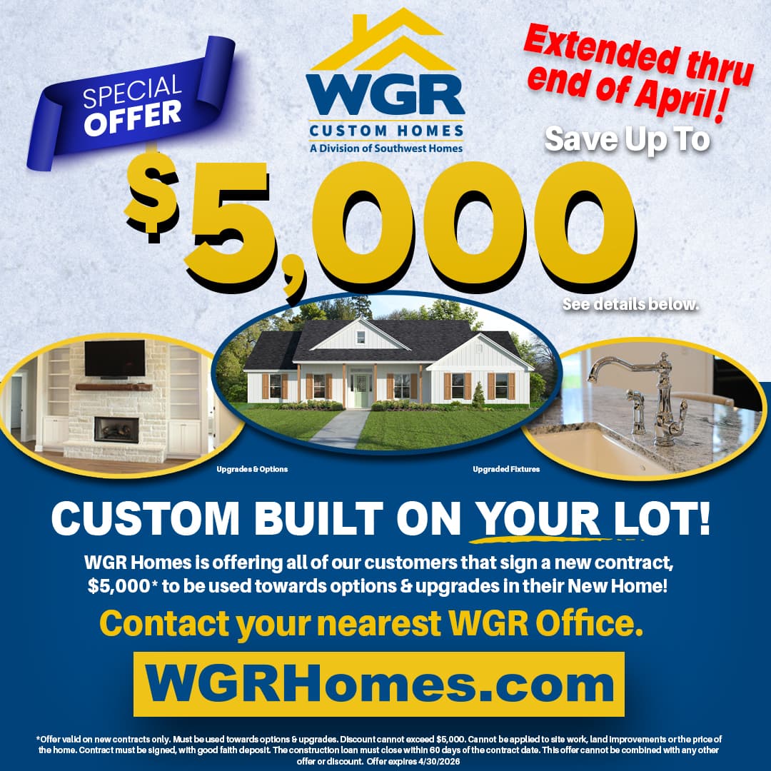WGR Special Promo - $5,000 Upgrade Credit