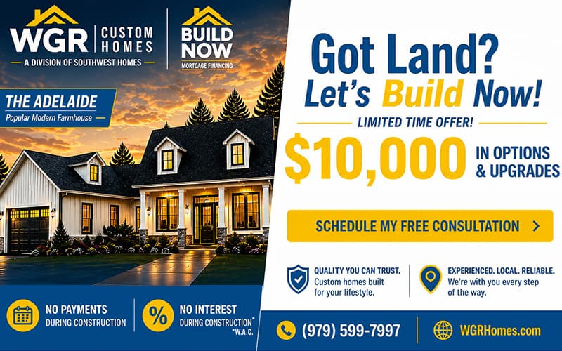WGR Special Promo - $10,000 Upgrade Credit